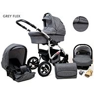 RAF-POL 3-in-1 Largo 25 Grey Flex - Baby Buggy