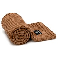 T-TOMI Knitted Blanket AUTUMN Mocca Waves - Blanket