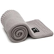 T-TOMI Knitted Blanket Grey Waves - Blanket