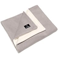 T-TOMI Knitted Blanket WARM Grey Waves - Blanket