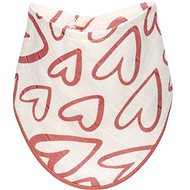 T-TOMI ORGANIC Bamboo Bib, Pink Hearts - Bib