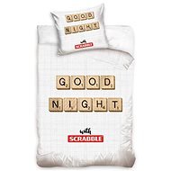 CARBOTEX Reversible Bedding Scrabble Good Night 140×200cm - Bedding