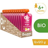 Beggs BIO Children's rice with yoghurt, banana, mango and raspberries 12×120 g - Meal Pocket