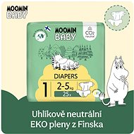 Moomin Baby 1 Newborn 2-5 kg (25 pcs) - Disposable Nappies