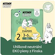 Moomin Baby 2 Newborn 3-6 kg (56 pcs) - Disposable Nappies