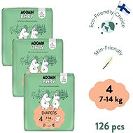 Moomin Baby 4 Maxi 7-14 kg (126 pcs) - Disposable Nappies