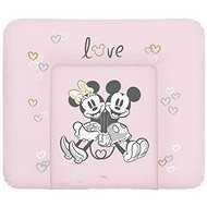 CEBA BABY puha pelenkázó alátét komódra 85 × 72 cm, Disney Minnie & Mickey Pink - Pelenkázó alátét
