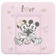CEBA BABY puha pelenkázó alátét komódra 75 × 72 cm, Disney Minnie & Mickey Pink - Pelenkázó alátét