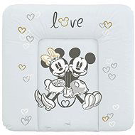 CEBA BABY Soft Changing Pad for Commode 75 × 72cm, Disney Minnie & Mickey Grey - Changing Pad