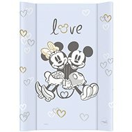 CEBA BABY Changing Pad with Solid Board Comfort 50 × 70cm, Disney Minnie & Mickey Blue - Changing Pad