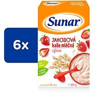 Sunar milk porridge strawberry rice porridge 6 × 225 g - Milk Porridge