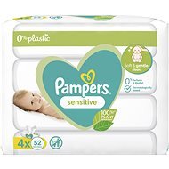 PAMPERS Sensitive Baby Cleansing Wipes 4×52 - Baby Wet Wipes