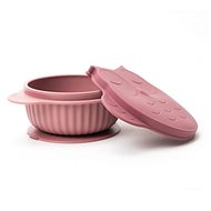 innoGIO silicone bowl with lid GIOfresh Owl Pink - Children's Bowl
