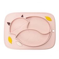 innoGIO silicone plate GIOfresh Fox Pink - Children's Plate