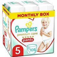 PAMPERS Premium Care Pants 5-ös méret (108 db) - Bugyipelenka