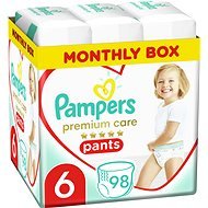 PAMPERS Premium Pants Carry Pack veľ. 6 (98 ks) - Plienkové nohavičky
