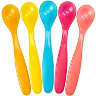 BADABULLE Spoons Soft Fun Colors, 5 pcs - Children's Cutlery