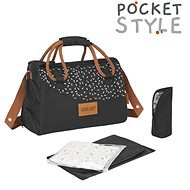 BADABULLE Changing Bag Pocketstyle Black Camel - Changing Bag