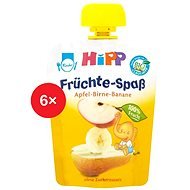 HiPP BIO Fruit Fun Jablko-Hruška-Banán - 6x 90g - Príkrm