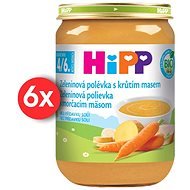 HiPP BIO Zeleninová polievka s morčacím mäsom - 6x 190g - Príkrm