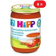HiPP BIO Paradajková polievka s kuracím mäsom - 6x 190g - Príkrm