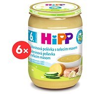 HiPP BIO Zeleninová polievka s teľacím mäsom - 6x 190g - Príkrm