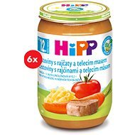 HiPP BIO Cestoviny s paradajkami a teľacím mäsom – 6× 220 g - Príkrm