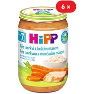 HiPP BIO Ryža s karotkou a morčacím mäsom - 6x 220g - Príkrm