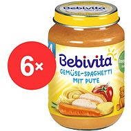 Bebivita Vegetables - Spaghetti with Turkey  - 6 × 190g - Baby Food