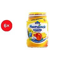Hamánek Happy Fruit peach with banana 6 × 190 g - Baby Food