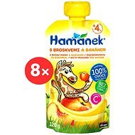 Hamánek Peach and Banana 8× 120g - Baby Food