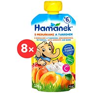 HAMÁNEK apricot and cottage cheese 8×120 g - Baby Food
