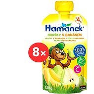 Hamánek Pear and Banana 8× 120g - Baby Food