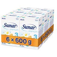 Sunar Premium 3 - 6 × 600g - Baby Formula