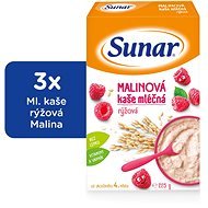 SUNAR Raspberry Porridge - 3 × 225g - Milk Porridge