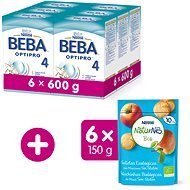 BEBA OPTIPRO 4 (6 × 600g) + NESTLE NATURNES ORGANIC Biscuits 6 × 150g - Baby Formula