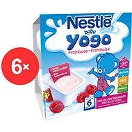Nestlé BABY YOGO Raspberry - 6 × (4 × 100 g) - Baby Food