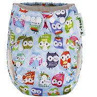 T-tomi Bamboo pants nappy AlO blue owl + 2 bamboo inserts - Baby Nappies