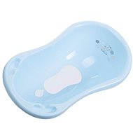 MALTEX Bath Tub with Valve Zebra 84cm, Blue - Baby Bathtub