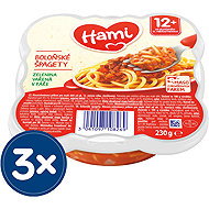 Hami meat and vegetable plate Spaghetti Bolognese 3× 230 g - Baby Food