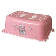 MALTEX Footstool Teddy Bear, Pink - Stepper