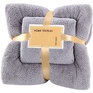 GOLDBABY Children's Bath Towel Set of 2 pcs Grey 35×75, 70×140cm - Bath Towel