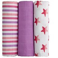 T-tomi Bamboo Diapers, 3pcs, Pink Stars - Cloth Nappies