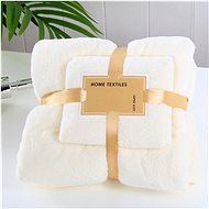 GOLDBABY Children's Bath Towel Set of 2 pcs White 35×75, 70×140cm - Bath Towel