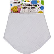 T-tomi Bamboo organic bib, white - Bib