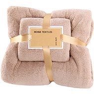 GOLDBABY Children's Bath Towel Set Brown 35×75, 70×140cm - Bath Towel