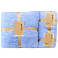 GOLDBABY Baby Towels Set Blue 2 pcs 35×75, 1 pcs 70×140cm - Towel
