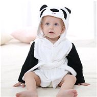 GOLDBABY dětský župan s kapucí panda 0-3 roky - Župan