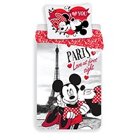 Jerry Fabrics Mickey and Minnie in Paris "I Love You" - Children's Bedding