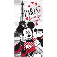 Jerry Fabrics Towel Mickey and Minnie in Paris - Children's Bath Towel